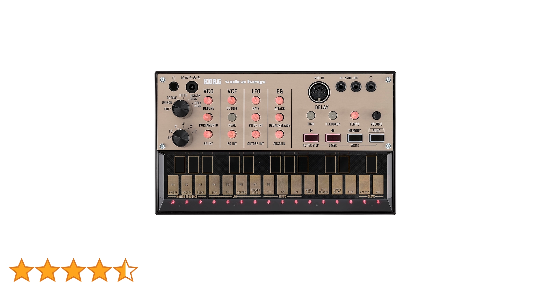 Korg Volca Keys アナログシンセサイザー KORG VOLCAKEYS - Analog Synth Machine, Black, small : Amazon.in